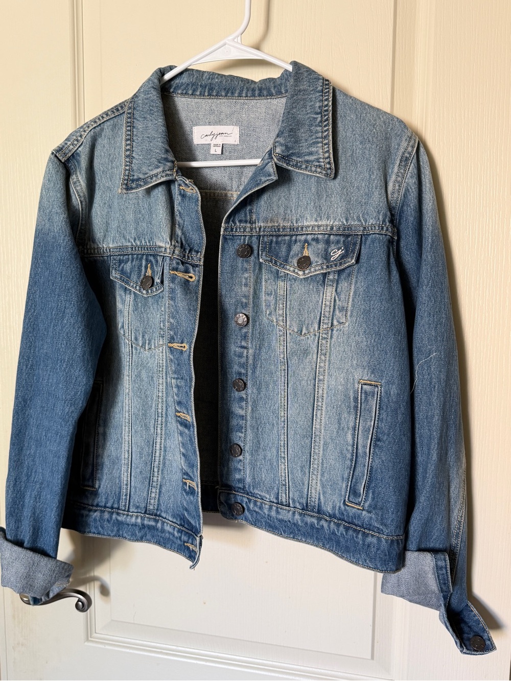 Carly Jean Los Angeles Jean Jacket Size L